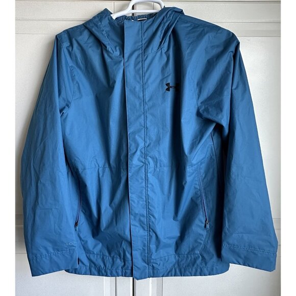 UNDER ARMOUR STORM BLUE JACKET MENS Medium Outer Shell Only New - Picture 1 of 12